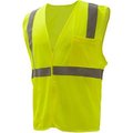 Gss Safety GSS Safety 3501 Class 2 FR Treated Hook & Loop Vest, Lime, Large 3501-LG